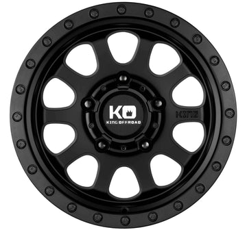 King Hurricane II Wheel Satin Black - Brixton 4x4 - Buy Online Now!